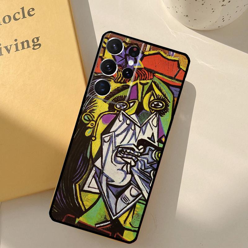 

Picasso Abstract painting Art Phone Case For Samsung Galaxy S23 S20 S21 S22 S24 S25 Ultra S9 S10 Plus S25 FE Cover Shell Galaxy S24 Plus
