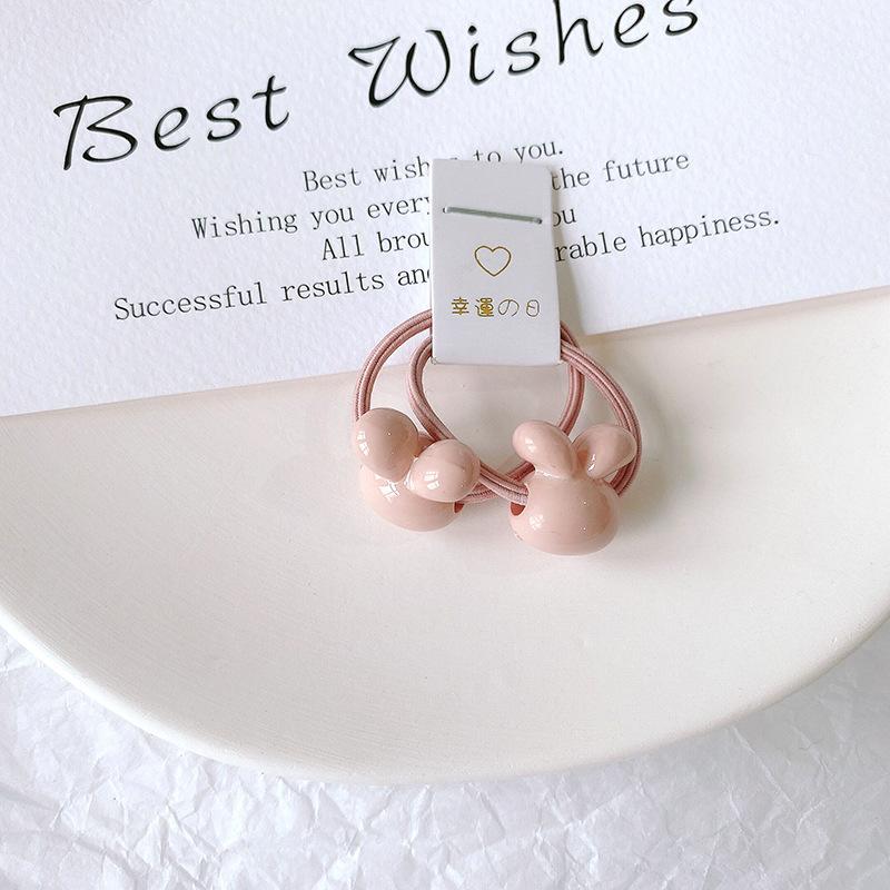 2 יחידות להקות שיער אלסטיות לתינוקות בנות צבע סוכריות טבעת שיער חבל שיער ילדים כיסוי ראש ילדים פעוט אביזרים