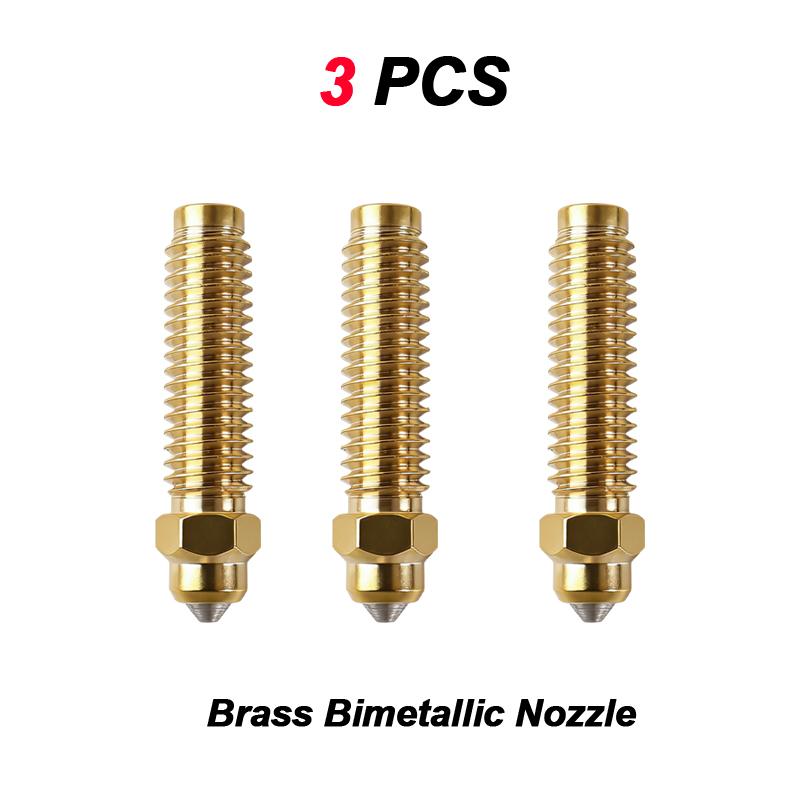New For Elegoo Centauri Carbon Brass Bimetallic Nozzle 0.2/0.4/0.6/0.8mm Hotend Nozzles For Centauri Carbon 2 Replacement Parts