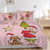 Grinch Family Bedding 3 Piece Set Hd Print Duvet Cover Pillowcases For Teens Adult Bedroom Decoration Christmas Gift C9211453