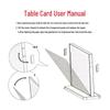 T-shaped Open Frame Menu Holder for Tables - Available in A4, A5, A6 Sizes