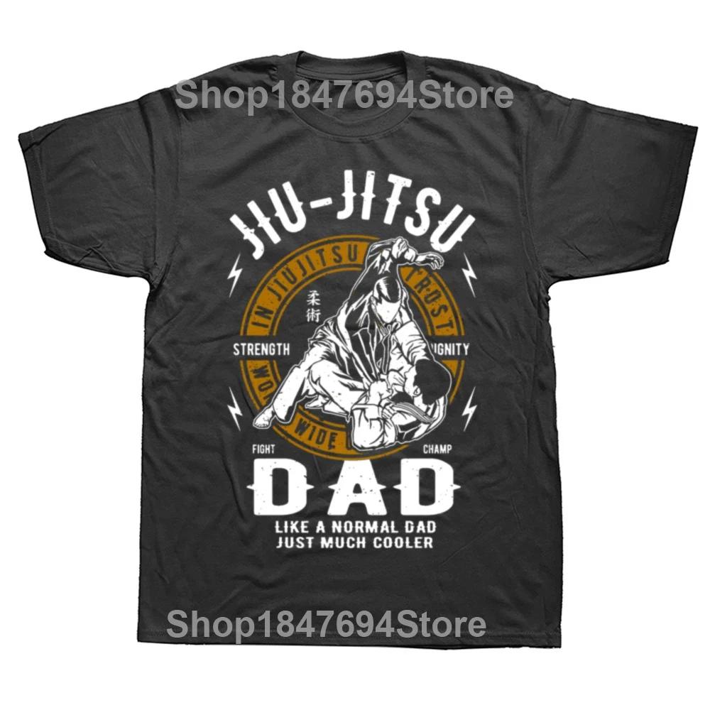 

Папа Джиу-джитсу Смешная футболка на День отца BJJ Бразильское джиу-джитсу Графическая уличная одежда Футболка с коротким рукавом Подарки на день рождения Футболка Мужская 4XL
