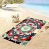 Floral Pattern with Daisies and Red Blooms Beach Towel Quick-drying for Travel Outdoor Sports Jogging Beach and Swimming