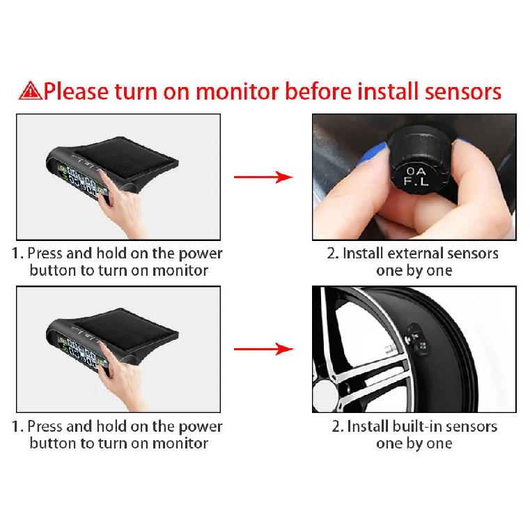 Mini Portable Pressure Gauges Digital Displays Electronic Automotive Universal Tire Pressure Detectors Pressure Monitor Lighters