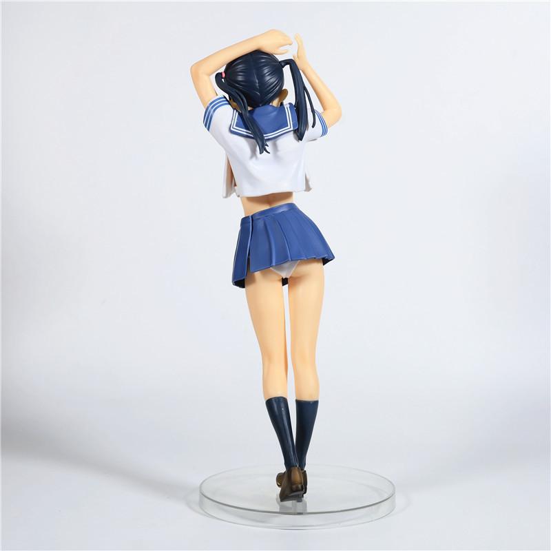 28CM Sailor Fuku no Mannaka Anime Figure Sailor Suit JK Model Toy Clothes Detachable Standing Doll