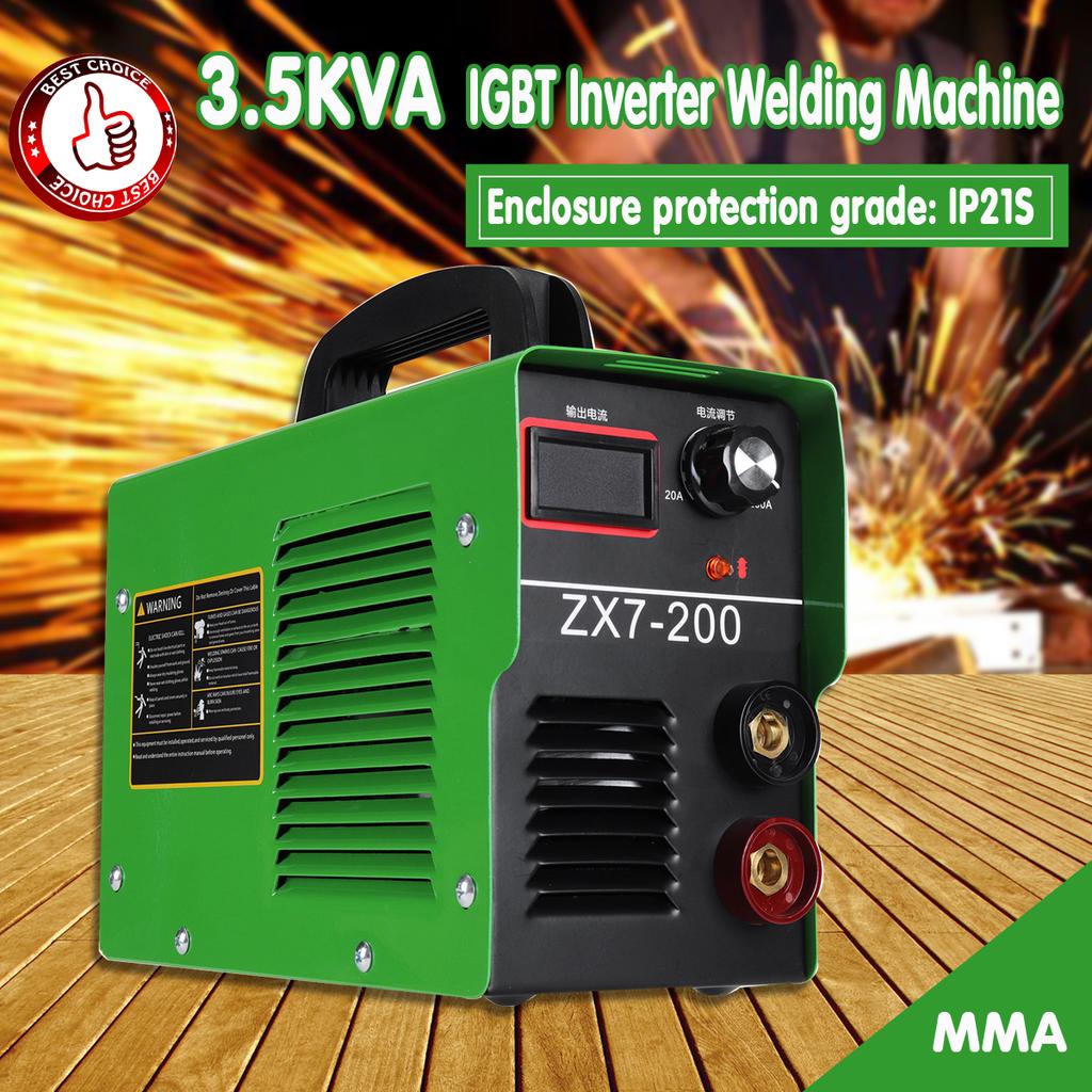 Buy Portable Welder Inverter 200Amp Electric Welding Machine IGBT ARC