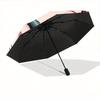 1pc Kamado Nezuko Automatic Folding Umbrella - 3 Folding Design, Vivid Cartoon Pattern, Suitable for Outdoor Activities, A Gift for Fans In