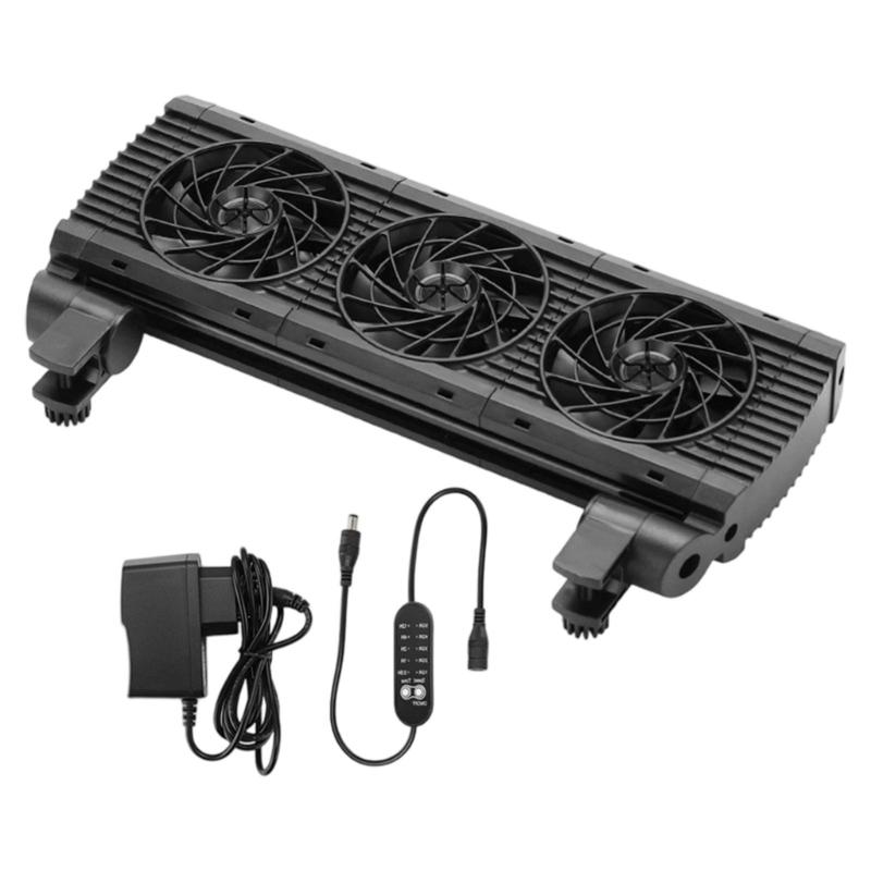 5 Level Speed Adjustable Cooling Fan Low Noise Cooling Device For Fishtanks Water Habitats Efficient Aquariums Clamp Fan HX6C