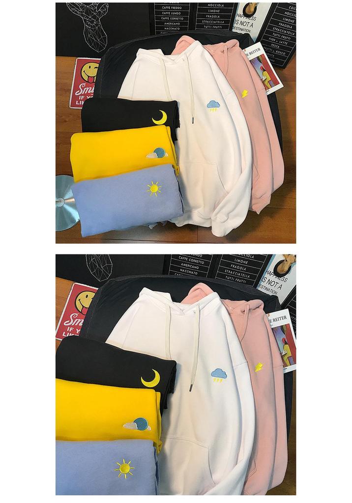 2026 Trendy Korean Style Women's Hoodie - Casual Hong Kong Style Plus Size Jacket for Couples