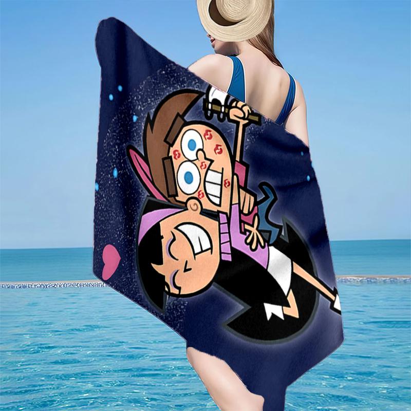 Magische Freundschaft Timmy Abenteuer Strandtuch, Superweiche Mikrofaser, Geschenk für Sie/Ihn, Geburtstag, für Pool, Strand, Reisen, Heimdekoration Fan-Geschenke