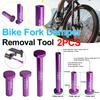 Aluminum Alloy Bicycle Fork Disassembly Tool Bike Fork Spring Damper Removal Tool Fork Lower Leg Remover Front Fork Accessories