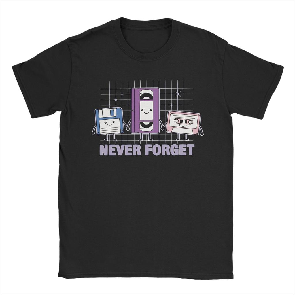 Vintage Never Forget Radio Music Tshirt For Unisex Unisex O Neck Cotton T Shirts Short Sleeve Tees 4xl 5xl Clothing