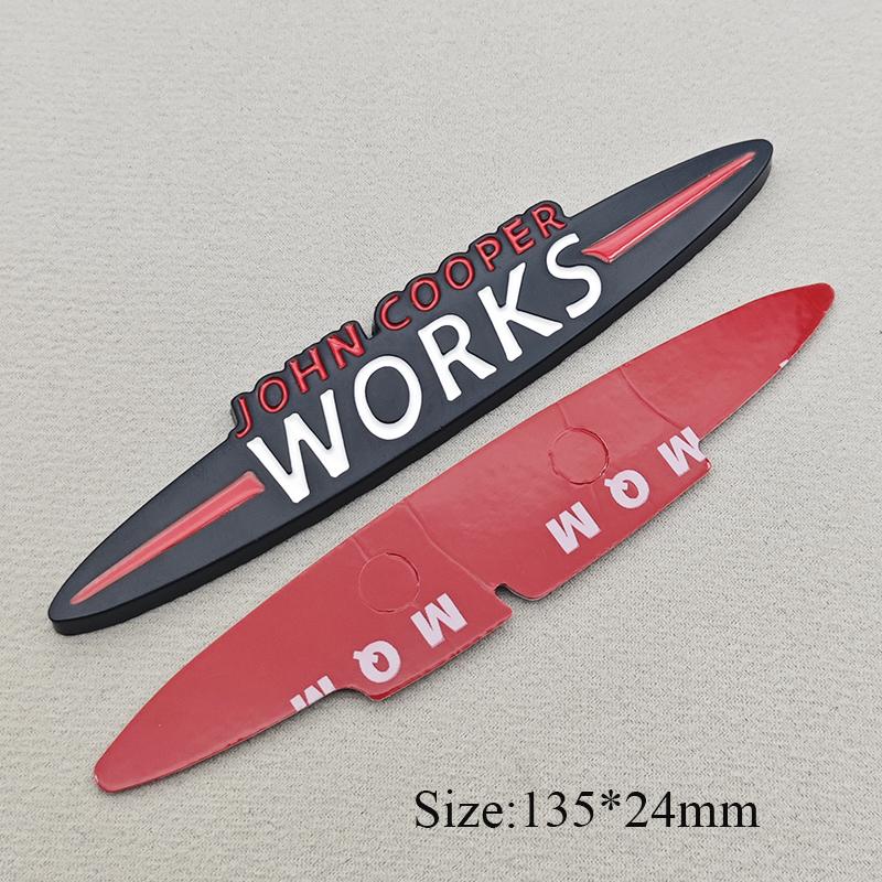 3D Metal Logo John Cooper Works Embelm Car Grill Badge Trunk Sticker For Mini R60 F56 R56 F54 F57 R70 JCW F60 F55 Accessories