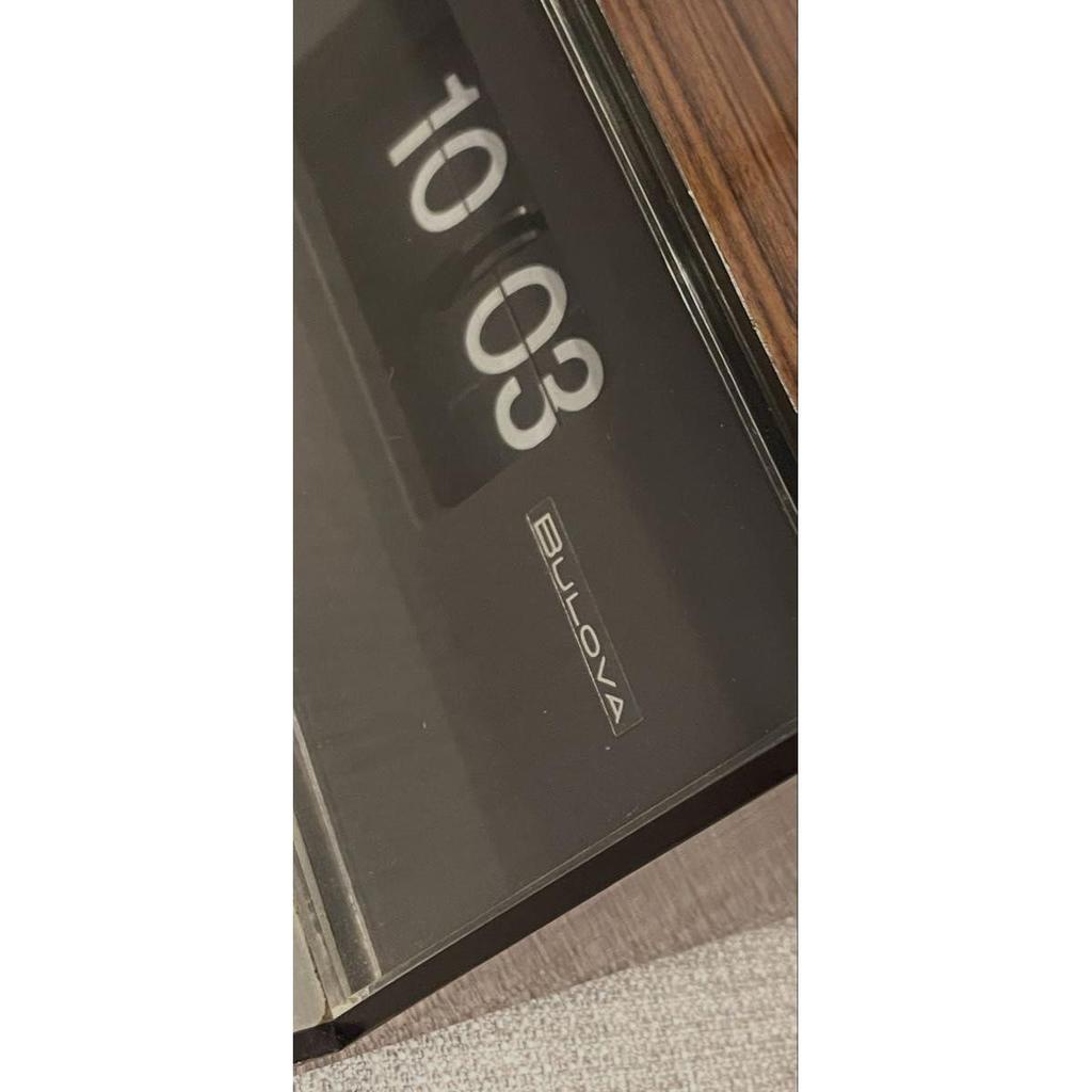 Used BULOVA Bulova Flapping Clock Vintage Retro Antique USA