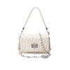 Korean Version of High end Pleated Cloud Bag Light Luxury New Rhinestone Chain Underarm Bag One Shoulder Crossbody Handbag for Women