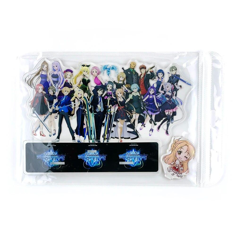 BIG SIZE Sword Art Online SAO Group Kirito Asuna Yui Leafa Shino Eugeo GM Acrylic Stand Standee Toy Figure