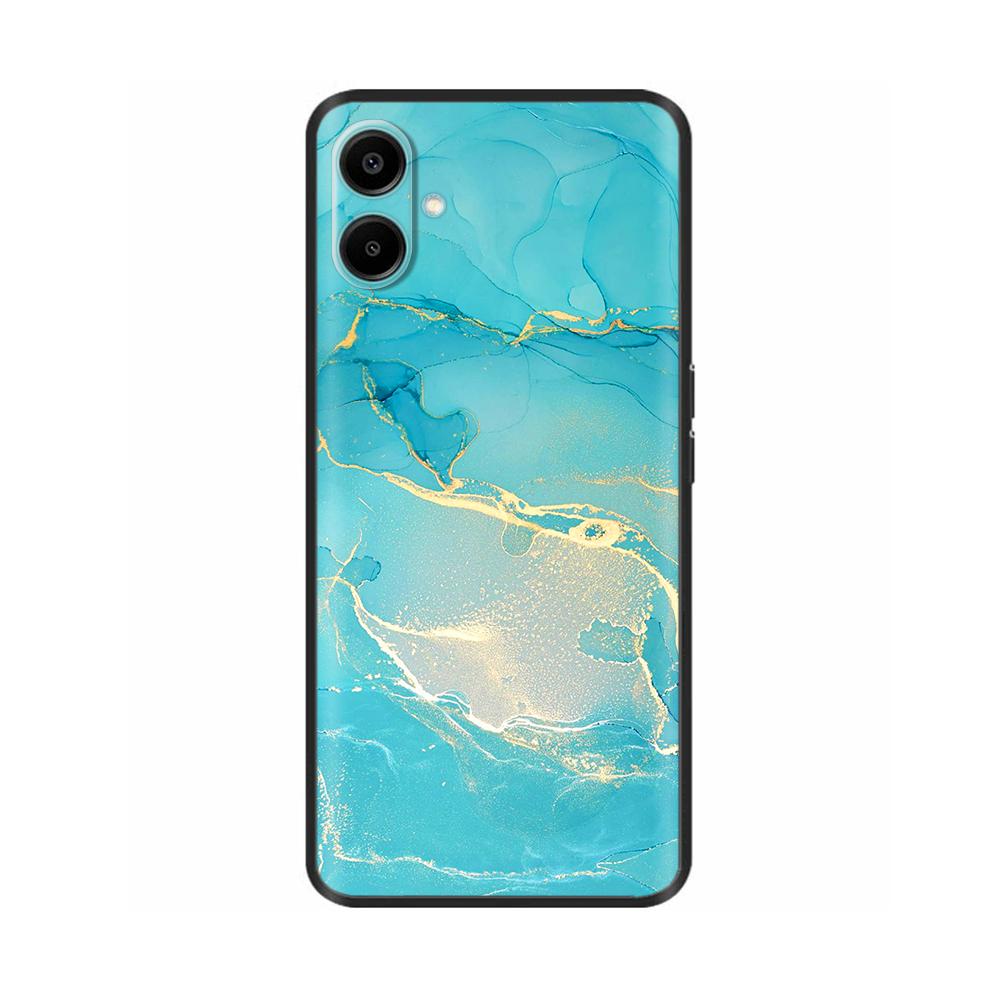 For Samsung Galaxy A06 Case Luxury Black Silicone Painted For Samsung Galaxy A06 SM-A065F Cases Bumper TPU Phone Protector Cover