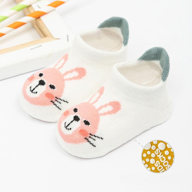 

Cartoon Baby Socks Anti Slip Kids Girl Boy Short Socks With Rubber Soles Spring Autumn Soft Cotton Infant Toddler Floor Socks 1-3 Years