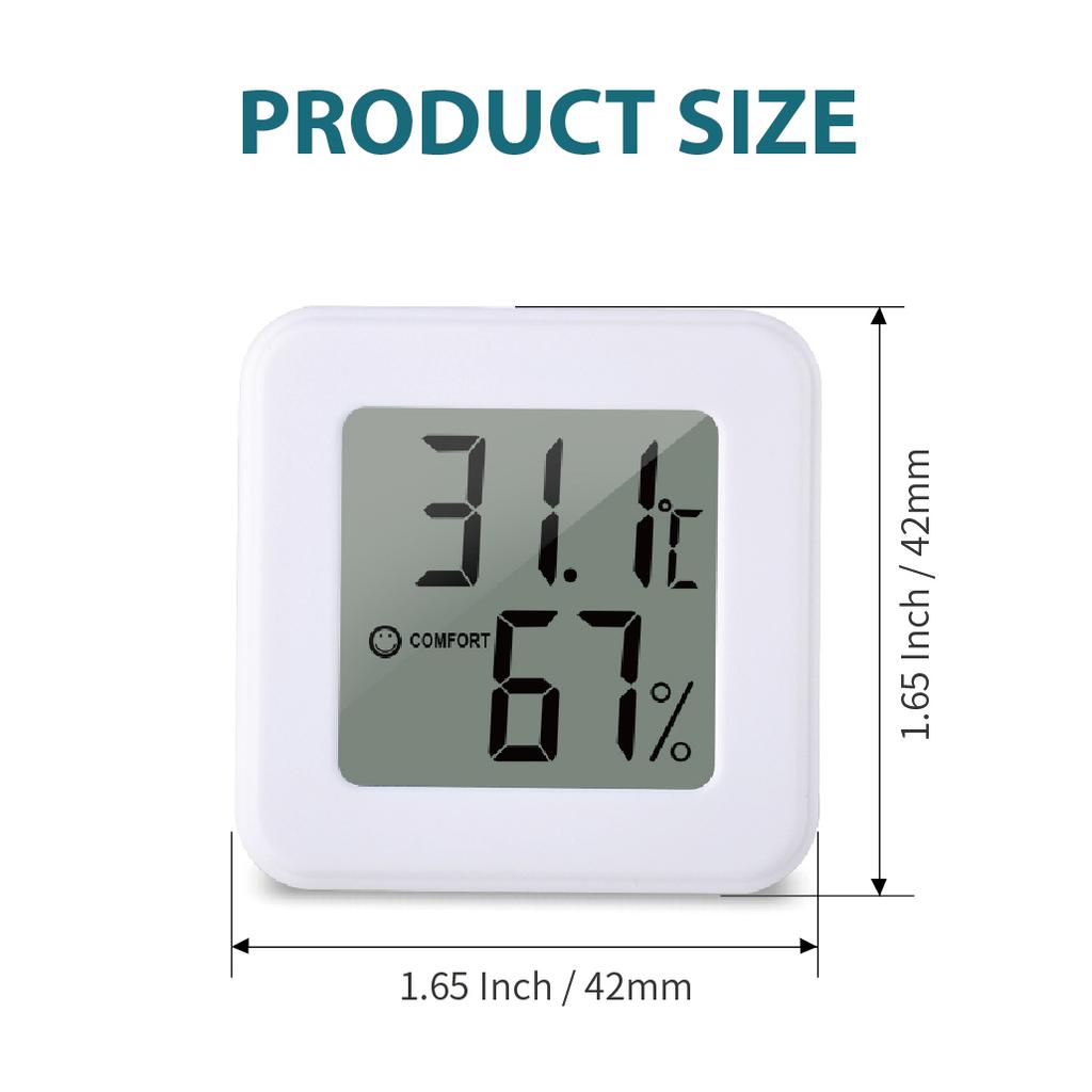 Digital Thermometer Hygrometer Indoor Room Temperature LCD Electronic Humidity Meter Sensor Gauge Weather Station For Home
