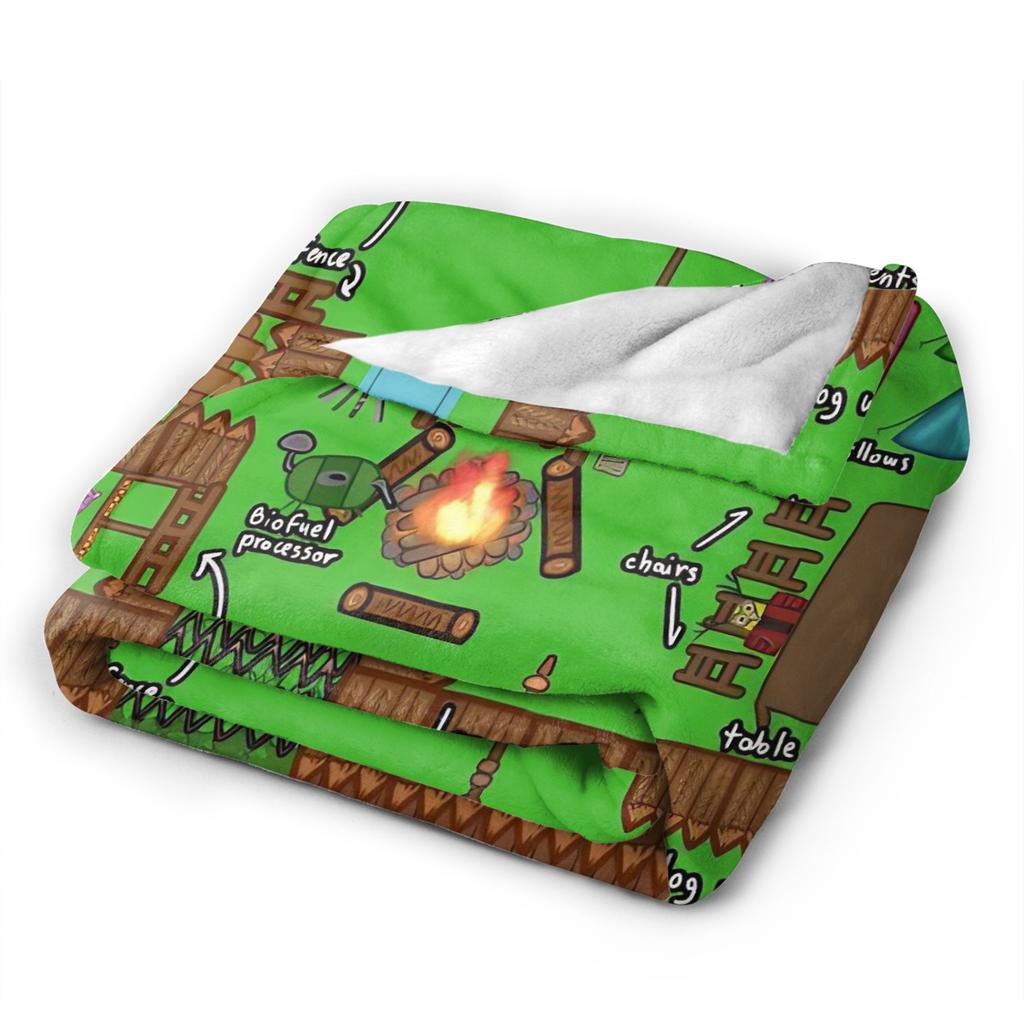 Horror 99 Nights in the Forest Survival Games Blankets Flannel Awesome Soft Throw Blanket for Home Autumn/Winter