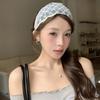 Wide Edges Bow Hair Band Korean Style Mesh Hair Hoop Cute Embroidery Lace Headband  Party