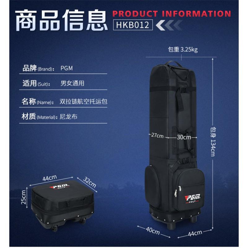 Collapsible Golf Travel Bag With Wheels Airline Check-in Nylon Club Carrier Case
