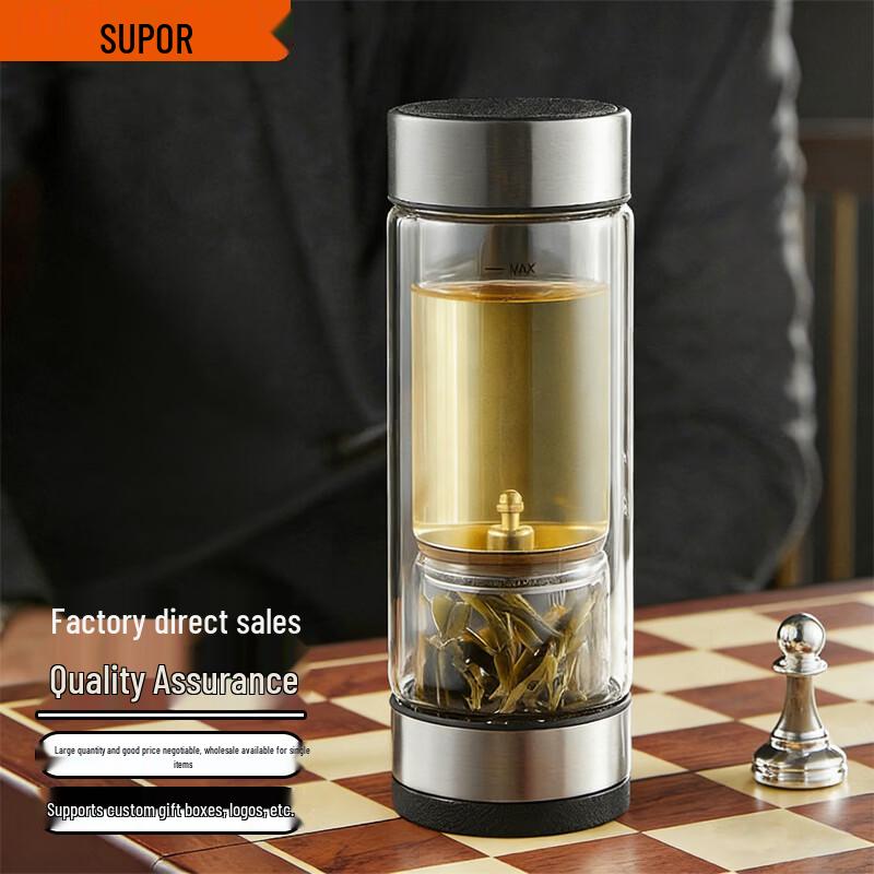SUPOR Borosilicate Glass Tea Infuser Bottle
