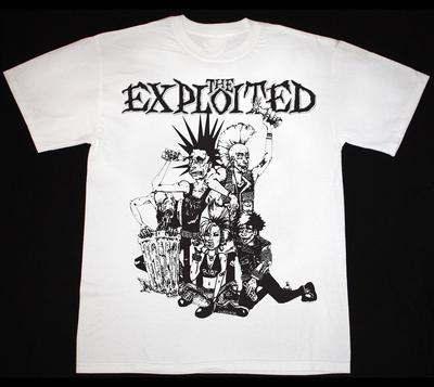THE EXPLOITED PUNK NOT DEAD Cotton  White Men T-shirt S-4XL ND138 Unisex T-Shirt