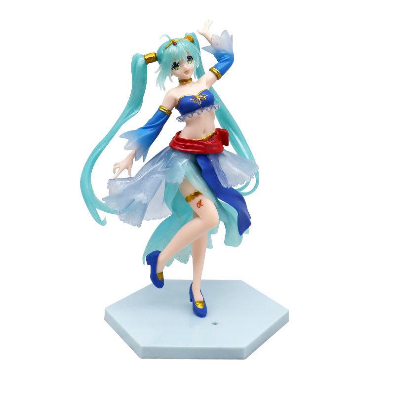Hatsune Miku Figures Anime Peripheral Two-dimensional Beautiful Girl Model Case Ornaments Girls Gifts Home Decorations