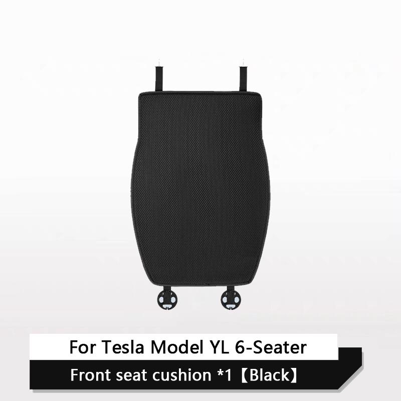 Car Ice Silk Seat Cushion Cover For Tesla Model YL 6-Seater 2026-Now Breathable Comfortable Seat Pad Car Interior Accessories
