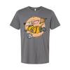 Space Dog Astronaut Cartoon Unisex Tee With Planets And Stars Graphic Shirt For