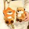 Non-Toxic Otter Plush Cute Little Otter Plush Doll Fish Head Starfish Otter Pendant Doll Cute Children Heart Creative Gift
