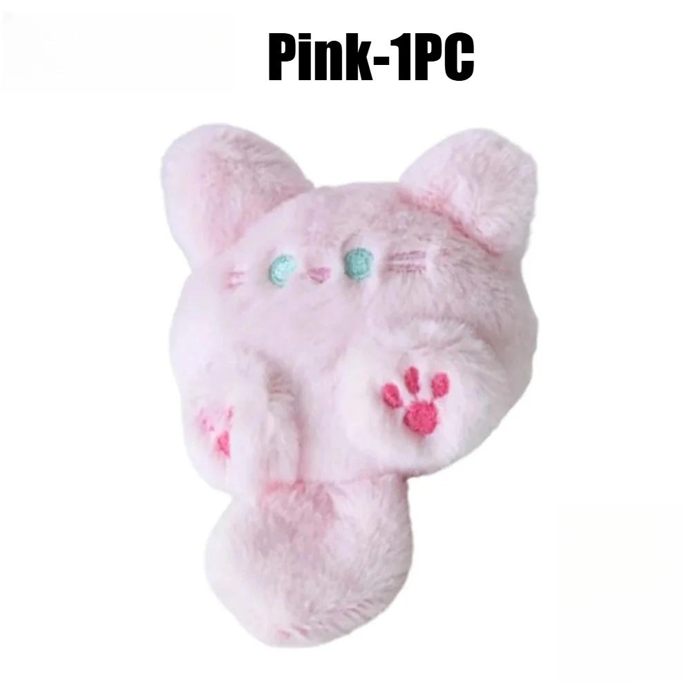 Kawaii Keychain Cute Plush Cat Doll Pendant Key Chain Girls Backpack Stuffed Keychain Soft Toy Couple Bag Decorative Gifts