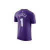 Nike NBA Collaboration Crewneck Pullover Short-Sleeve T-Shirt for Men, Purple