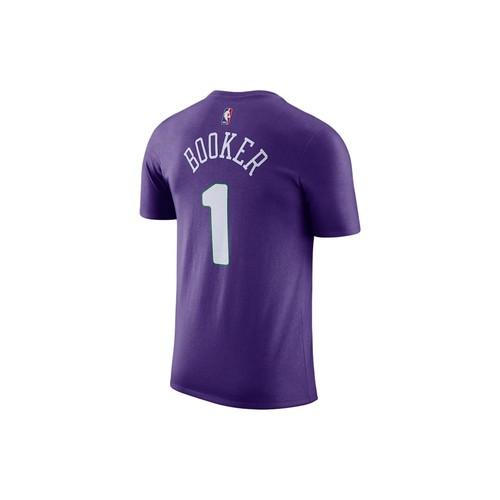 Nike NBA Collaboration Crewneck Pullover Short-Sleeve T-Shirt for Men, Purple