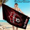 Custom Name Spartak Trnava Beach Towel Soft Microfiber Fabric Bath Towels for Swimming Travel Camping, Outdoor essentials Gifts