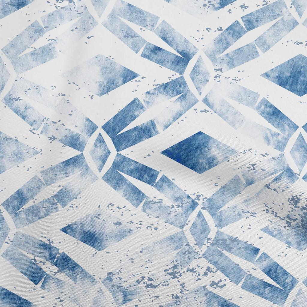 oneOone Cotton Flex Chocolate Brown Fabric Geometrical Water Color Craft Projects Decor Fabric Printed By The Yard 40 Inch