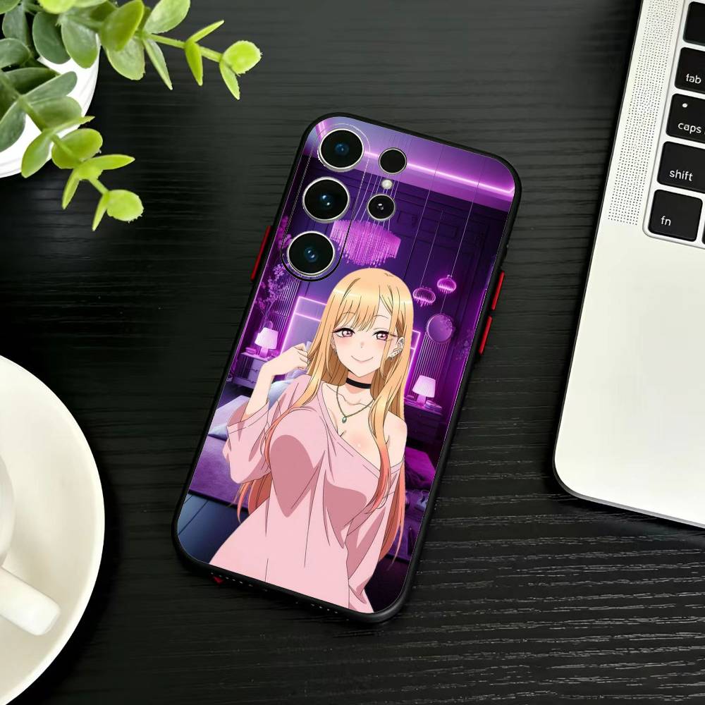 R-Darling Marin Kitagawa Colorful Silver Phone Case For Samsung S26,S25,S24,S23,S22,S21,S20,Plus,Fe,Lite,Others Black Cover