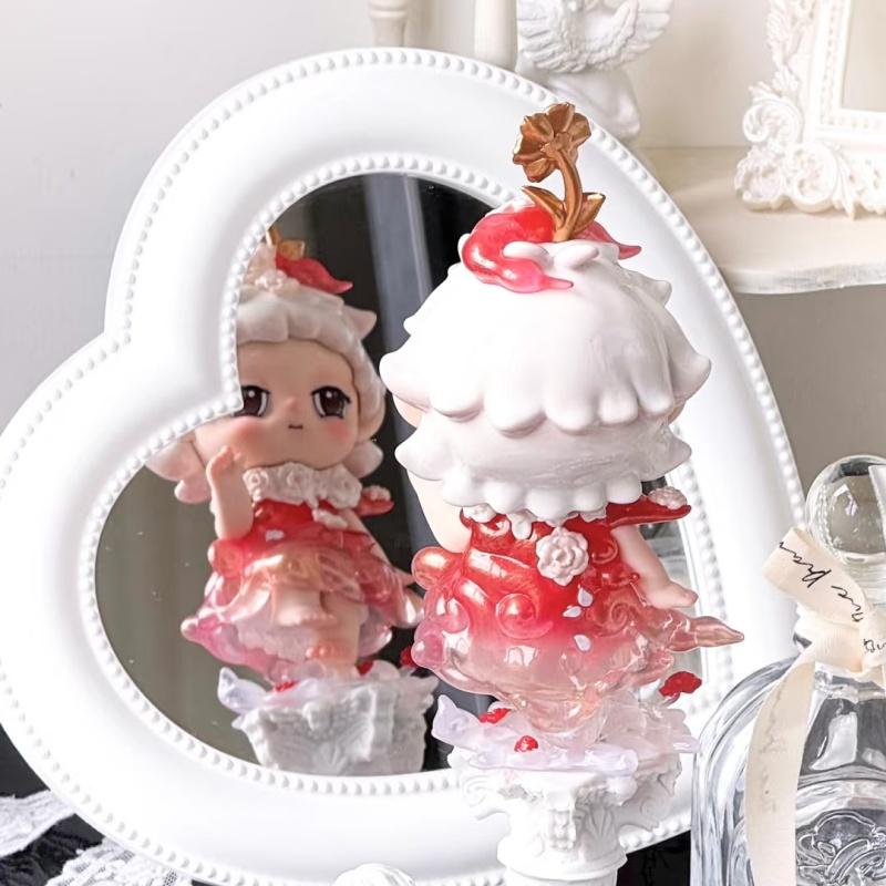 New Faya Picking Light Realm Tide Play Figure Blind Box Cute Anime Action Figure Desktop Ornaments Gift Collection Toys Doll
