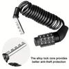1 PC Universal Motorcycle Electric Cars Security Helmet Password Wire Lock Portable Anti-theft Mtb Road Bike Bicycle Locks
