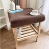 Rabbit Plush Dustproof Bedside Table Mat & Chair Cushion
