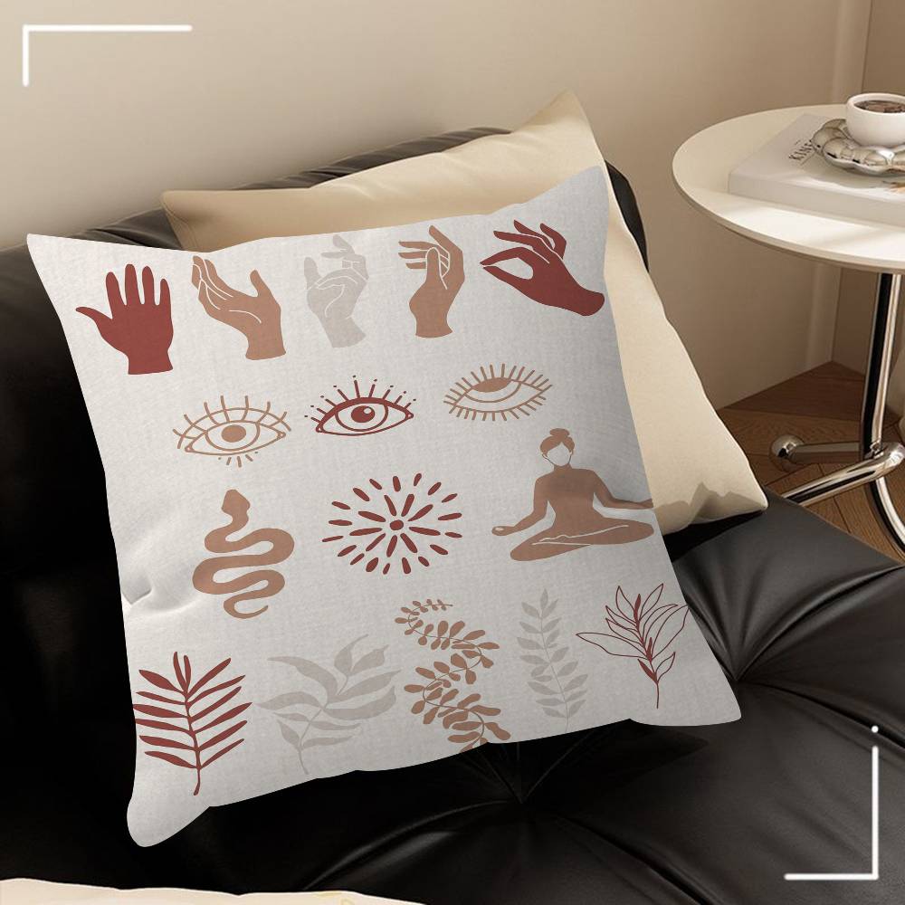 Bohemian Abstraktion Dekorative Raumästhetik Kissenbezug Heimdekoration Schlafzimmer Sofa Bett Couch Kissenbezug 45x45