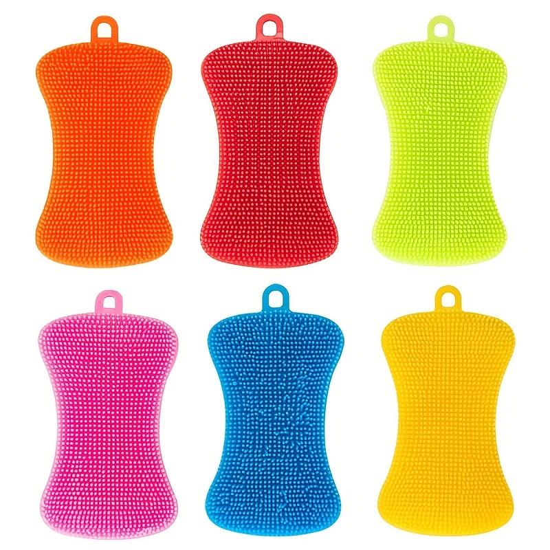 1PC Silicone Sponge Dishwasher and Kitchen Scrub, Reusable, Double-sided Cleaning Sponge, Multi-purpose, Used for Tableware