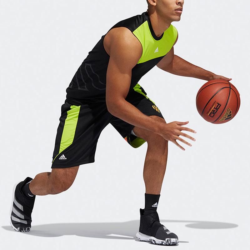 Adidas Harden Color Block Basketball Shorts Men Shorts Black FQ0577