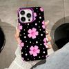Flowers Art Purple Translucent Mobile Phone Case For IPhone 17 16 E 15 14 13 12 11 Pro Max 14 15 Plus 17 Air Colorful Hard Cover
