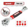 Multifunctional Socket Wrench Hand Tool 52 IN 1 360 Degree Rotating Ratchet Spline Bolt Socket Torx Wrench Repair Tool