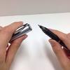 Pentel Ballpoint Pen Gel Ink EnerGel Cap Type 1.0mm Silver Barrel XBL60-A Black 5 Pieces