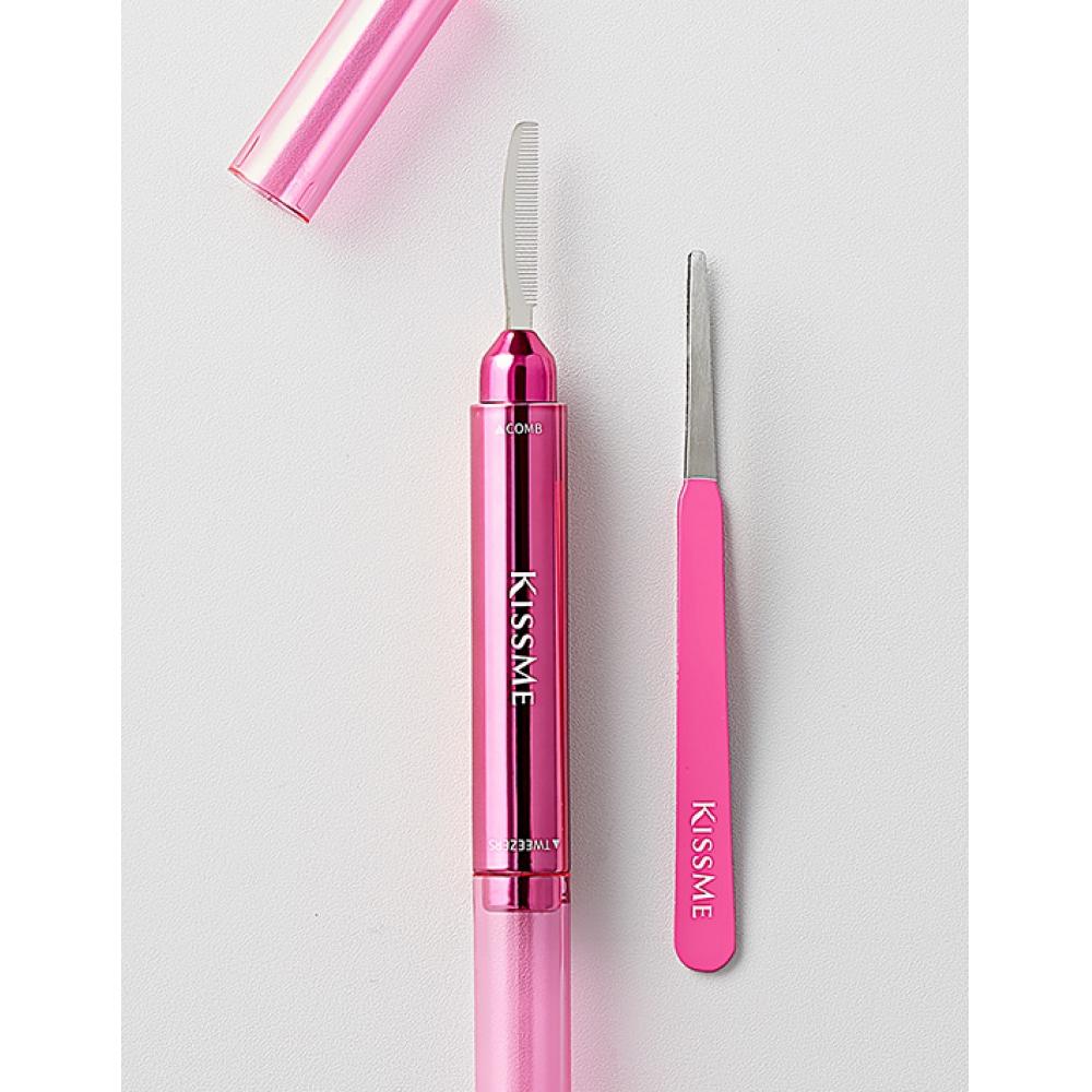 Набор расческа и пинцет для ресниц Kisme