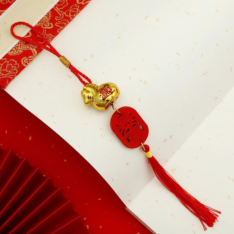 1PC 2026 Year Of The Horse Wall Hanging Car Ornament New Year Dripping Oil Zodiac Horse Pendant Lucky Decor Housewarming Gifts