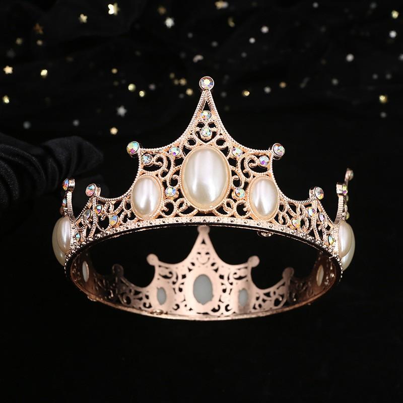 Blumen und Dekorationen Geburtstag Backen Krone Kinder runder Kreis Aufführung Fotostudio Krone Perlen Kopfschmuck